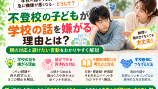 学校の話を嫌がる