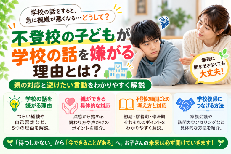 学校の話を嫌がる